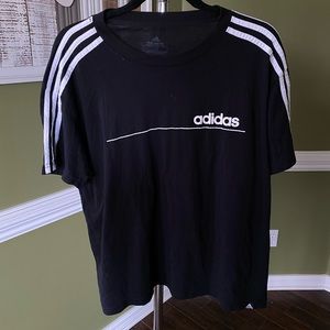 Black adidas tee
